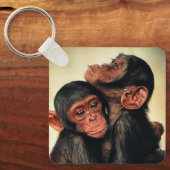 Kutest Baby Animals | Chimpansee Hug Sleutelhanger (Voorkant)