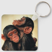 Kutest Baby Animals | Chimpansee Hug Sleutelhanger (Achterkant)