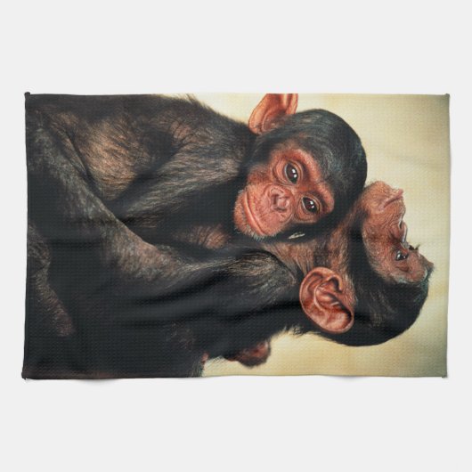 Kutest Baby Animals | Chimpansee Hug Theedoek (Horizontaal)