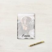 Kutest Baby Animals | Chocolade Dapple Dachshund Post-it® Notes (Op bureau)