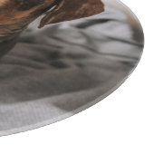 Kutest Baby Animals | Chocolade Dapple Dachshund Snijplank (Hoek)