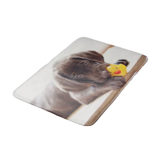 Kutest Baby Animals | Chocolade Labrador Puppy Badmat (Gekanteld)
