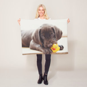 Kutest Baby Animals   Chocolade Labrador Puppy Fleece Deken