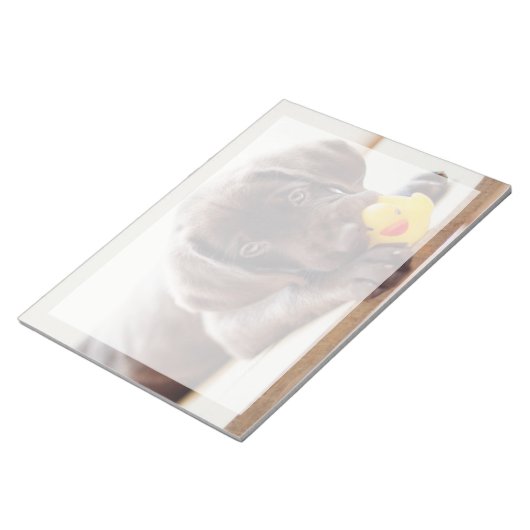 Kutest Baby Animals | Chocolade Labrador Puppy Notitieblok (Schuin)