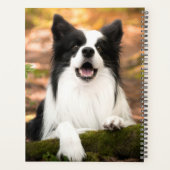Kutest Baby Animals | Collie aan de Zwarte en Witt Planner (Achterkant)
