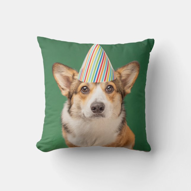 Kutest Baby Animals | Corgi Birthday Puppy Kussen (Voorkant)