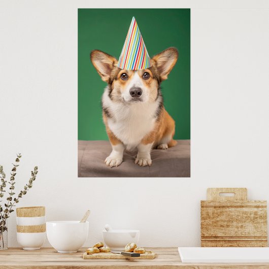 Kutest Baby Animals | Corgi Birthday Puppy Poster (Keuken)