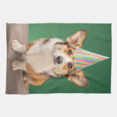 Kutest Baby Animals | Corgi Birthday Puppy Theedoek (Horizontaal)