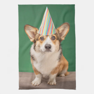 Kutest Baby Animals Corgi Birthday Puppy Theedoek