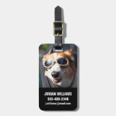 Kutest Baby Animals | Corgi Goggles in de auto Bagagelabel (Voorkant verticaal)