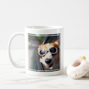 Kutest Baby Animals   Corgi Goggles in de auto Koffiemok