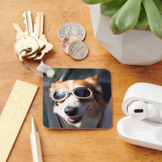 Kutest Baby Animals | Corgi Goggles in de auto Sleutelhanger (Bureau)