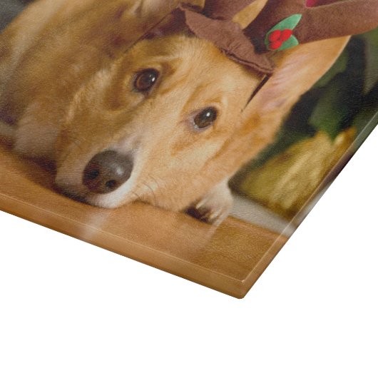 Kutest Baby Animals | Corgi-kerstrenrenrendiertje Snijplank (Hoek)