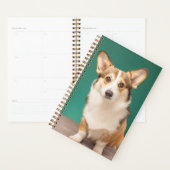 Kutest Baby Animals | Corgi over Blauwgroen Planner (Display)