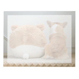 Kutest Baby Animals Corgi & Plush Puppy Notitieblok