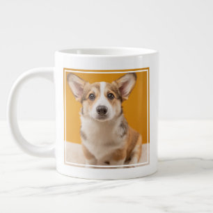 Kutest Baby Animals   Corgi Portret op Sinaasappel Grote Koffiekop