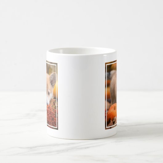 Kutest Baby Animals | Corgi Puppy in het najaar Koffiemok (Center)