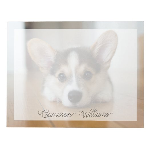 Kutest Baby Animals | Corgi Puppy Notitieblok (Voorkant)
