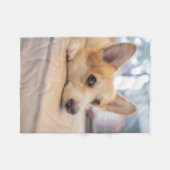 Kutest Baby Animals | Corgi Puppy op de vloer Fleece Deken (Voorkant (Horizontaal))