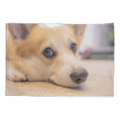 Kutest Baby Animals | Corgi Puppy op de vloer Kussensloop (Achterkant)