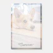 Kutest Baby Animals | Corgi Puppy op de vloer Post-it® Notes (Voorkant)