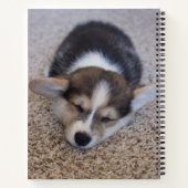 Kutest Baby Animals | Corgi Puppy op Shag Rug Notitieboek (Achterkant)