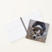 Kutest Baby Animals | Corgi Puppy op Shag Rug Notitieboek (Binnen)