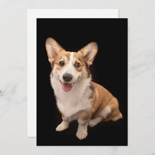 Kutest Baby Animals | Corgi Puppy Smile Bedankkaart (Voorkant / Achterkant)