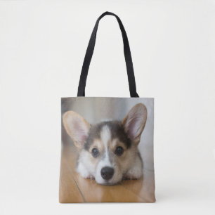 Kutest Baby Animals   Corgi Puppy Tote Bag
