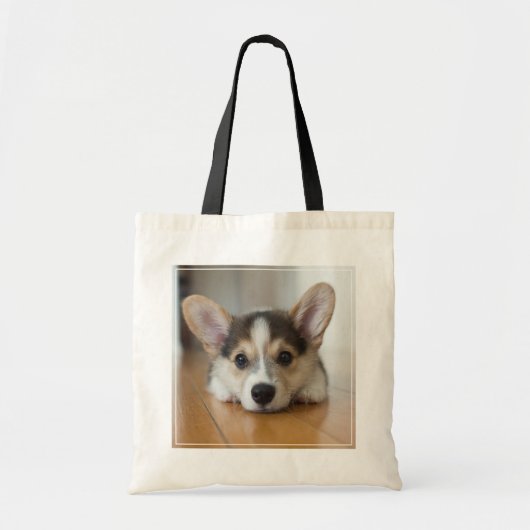 Kutest Baby Animals | Corgi Puppy Tote Bag (Voorkant)