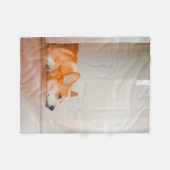 Kutest Baby Animals | Corgi Slaping Fleece Deken (Voorkant (Horizontaal))
