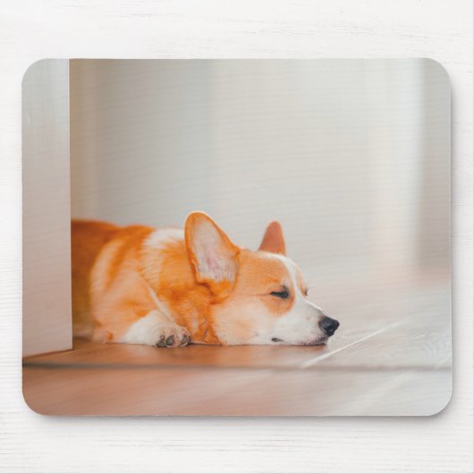 Kutest Baby Animals | Corgi Slaping Muismat (Voorkant)