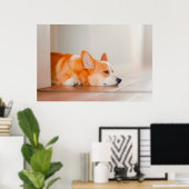 Kutest Baby Animals | Corgi Slaping Poster (Thuiskantoor)