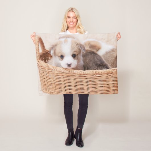 Kutest Baby Animals | Corgi Tiny Puppy Fleece Deken (In situ)