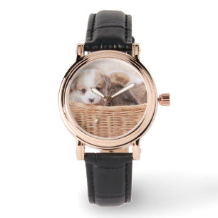 Kutest Baby Animals Corgi Tiny Puppy Horloge