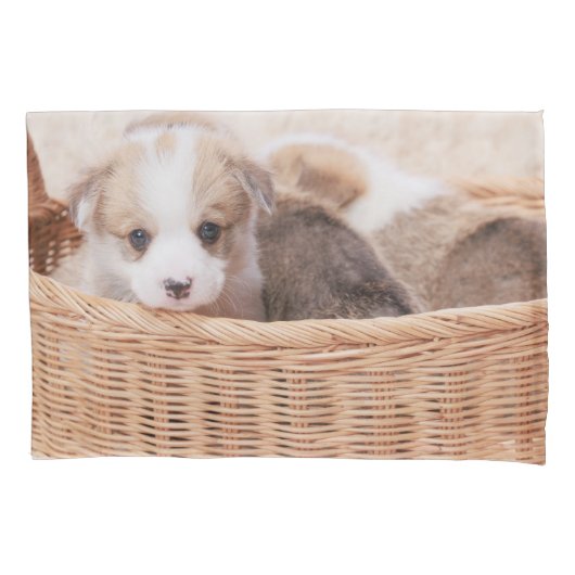 Kutest Baby Animals | Corgi Tiny Puppy Kussensloop (Voorkant)