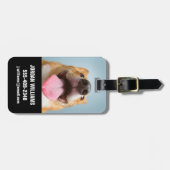 Kutest Baby Animals | Corgi Tongue Bagagelabel (Voorkant horizontaal)