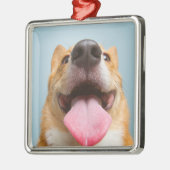 Kutest Baby Animals | Corgi Tongue Metalen Ornament (Links)