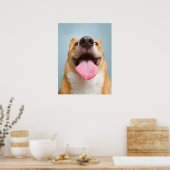 Kutest Baby Animals | Corgi Tongue Poster (Keuken)