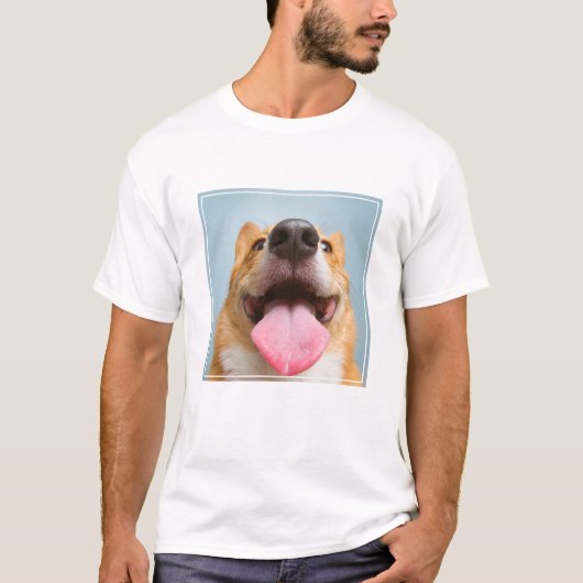 Kutest Baby Animals | Corgi Tongue T-shirt (Voorkant)