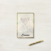 Kutest Baby Animals | Cute Baby Lion Cub Post-it® Notes (Op bureau)
