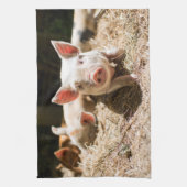 Kutest Baby Animals | Cute Baby Piglet Theedoek (Verticaal)