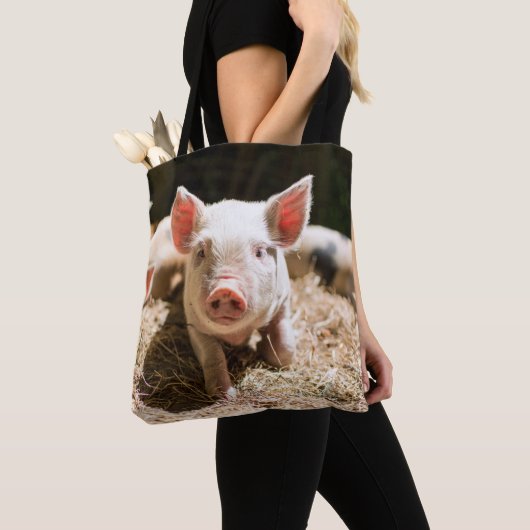 Kutest Baby Animals | Cute Baby Piglet Tote Bag (Dichtbij)