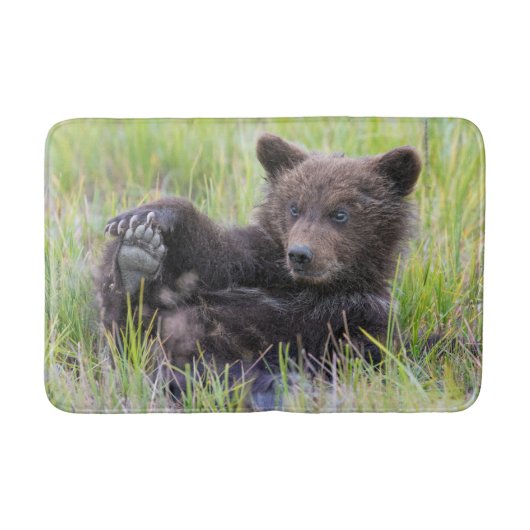Kutest Baby Animals | Cute Brown Beer Cub-spellen Badmat (Voorkant)