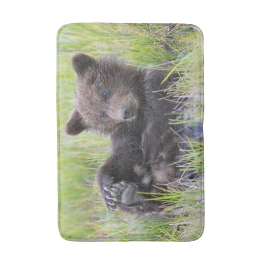 Kutest Baby Animals | Cute Brown Beer Cub-spellen Badmat (Voorkant Verticaal)