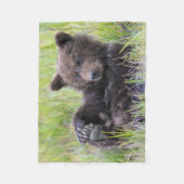 Kutest Baby Animals | Cute Brown Beer Cub-spellen Fleece Deken (Voorkant)