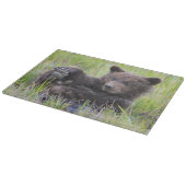 Kutest Baby Animals | Cute Brown Beer Cub-spellen Snijplank (Hoek)