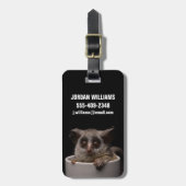 Kutest Baby Animals | Cute Bushbaby Bagagelabel (Voorkant verticaal)