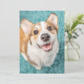 Kutest Baby Animals | Cute Corgi Puppy Smile Bedankkaart (Staand voorkant)