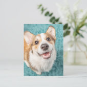 Kutest Baby Animals | Cute Corgi Puppy Smile Briefkaart (Staand voorkant)
